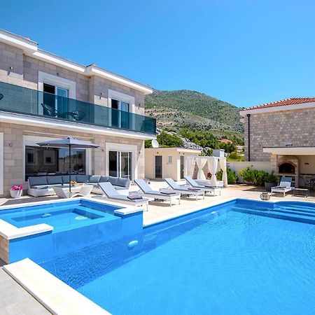 Luxury Villa Miriam With Private Pool And Jet Pool Near Dubrovnik Ivanica Extérieur photo