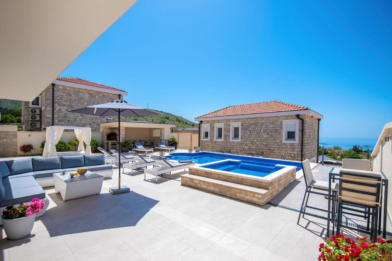 Luxury Villa Miriam With Private Pool And Jet Pool Near Dubrovnik Ivanica Extérieur photo