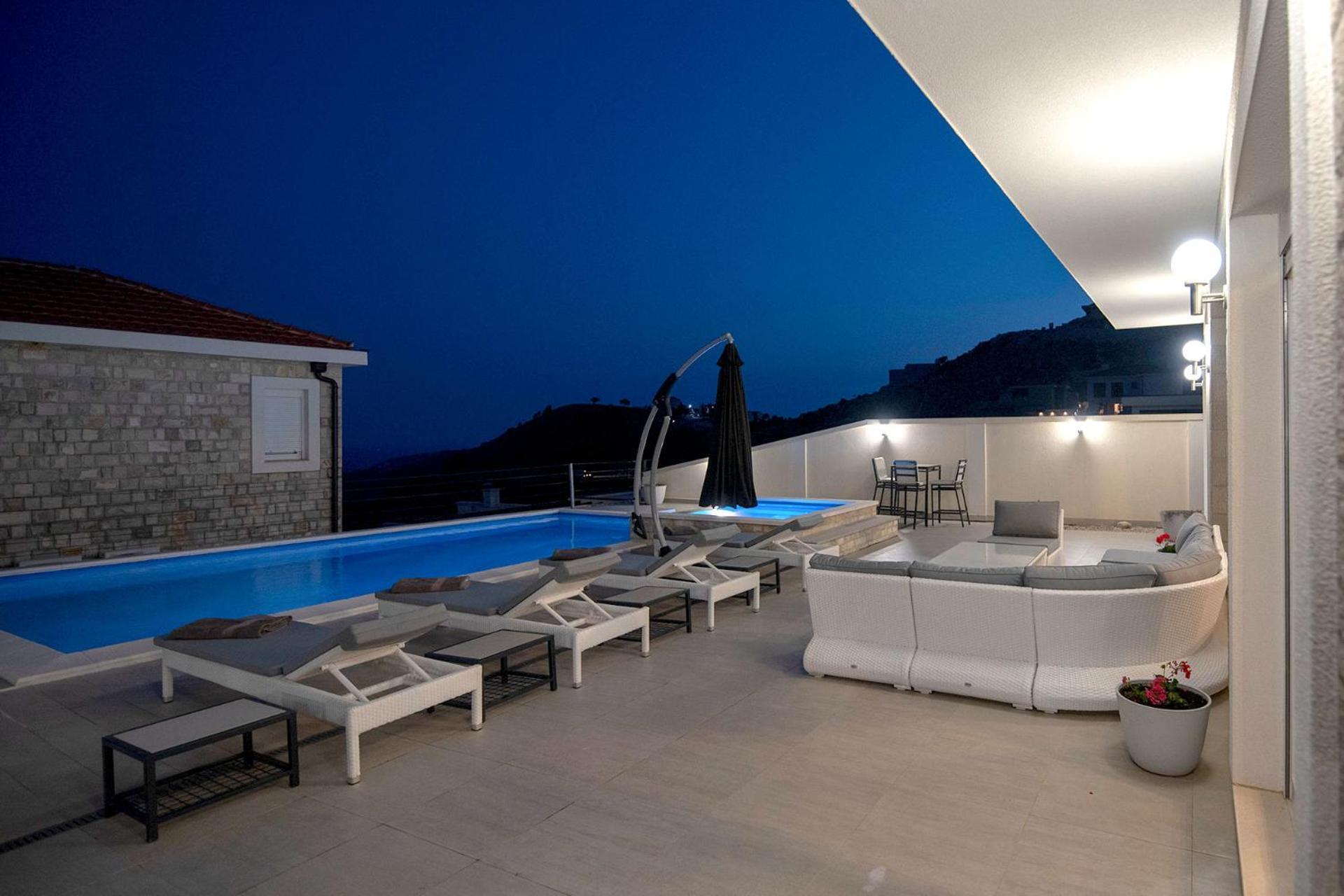 Luxury Villa Miriam With Private Pool And Jet Pool Near Dubrovnik Ivanica Extérieur photo