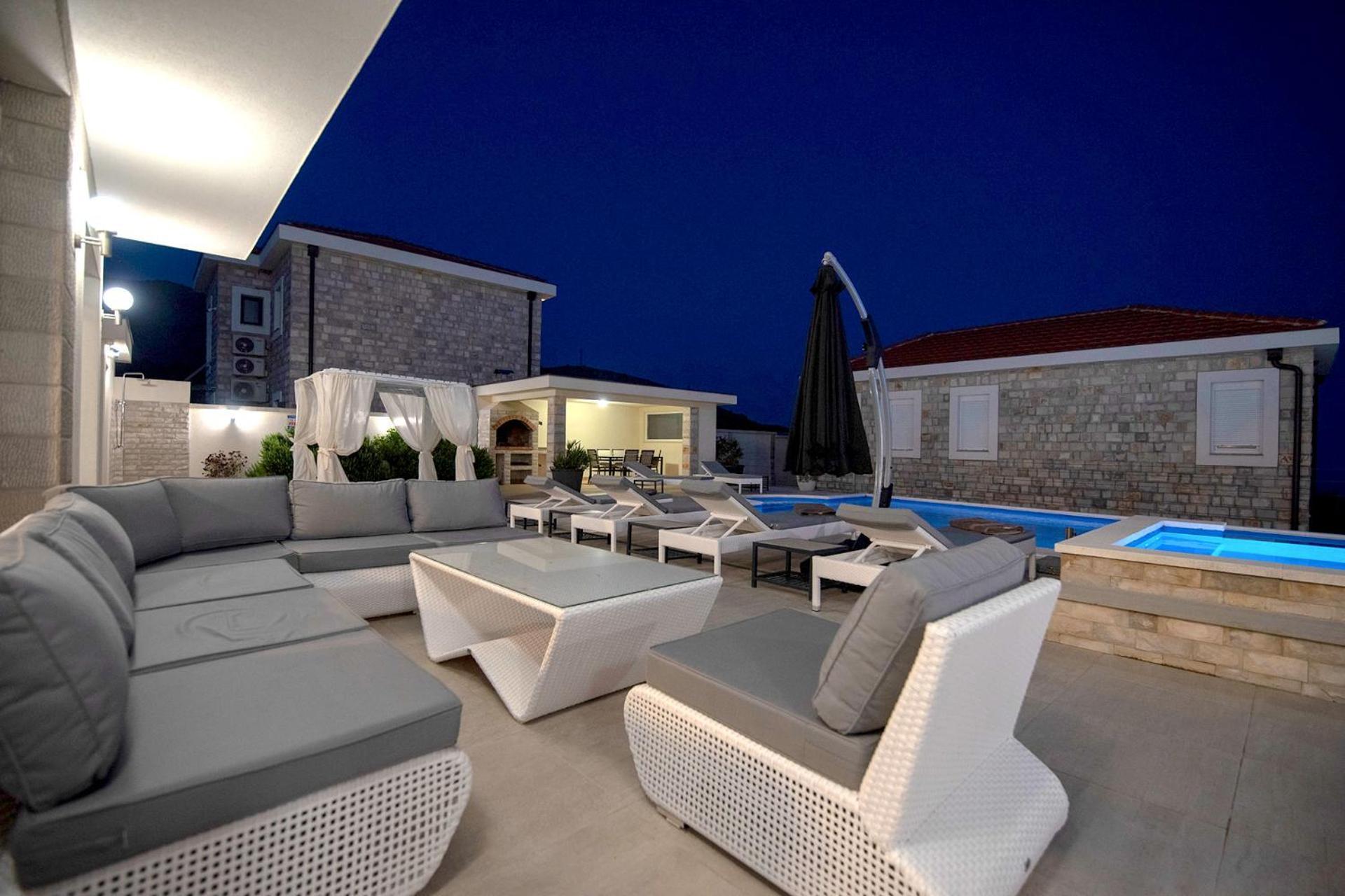 Luxury Villa Miriam With Private Pool And Jet Pool Near Dubrovnik Ivanica Extérieur photo