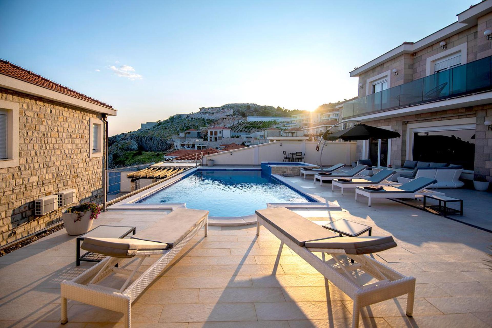 Luxury Villa Miriam With Private Pool And Jet Pool Near Dubrovnik Ivanica Extérieur photo